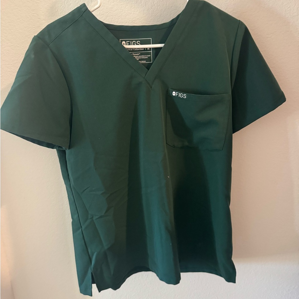 Figs Deep Green Scrub Set